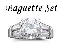 Diamond Baguette Set Rings